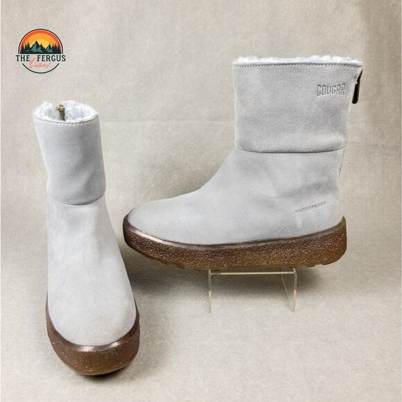 Free People Cougar Button Sueded Lambswool Waterproof Lined Winter Boots Size 9 - Picture 1 of 14